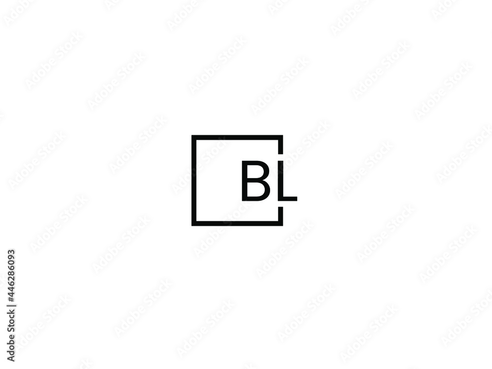 BL Letter Initial Logo Design Vector Illustration BL Letter Initial Logo Design Vector Illustration