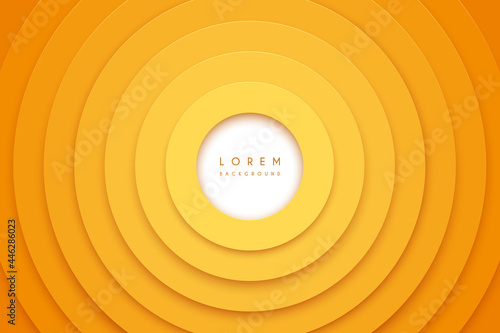 Abstract yellow circle shapes background