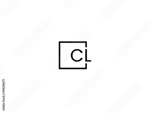 CL Letter Initial Logo Design Vector Illustration