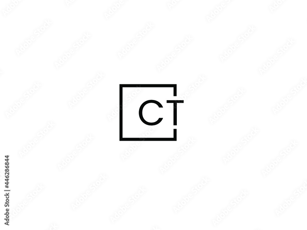 CT Letter Initial Logo Design Vector Illustration CT Letter Initial Logo Design Vector Illustration