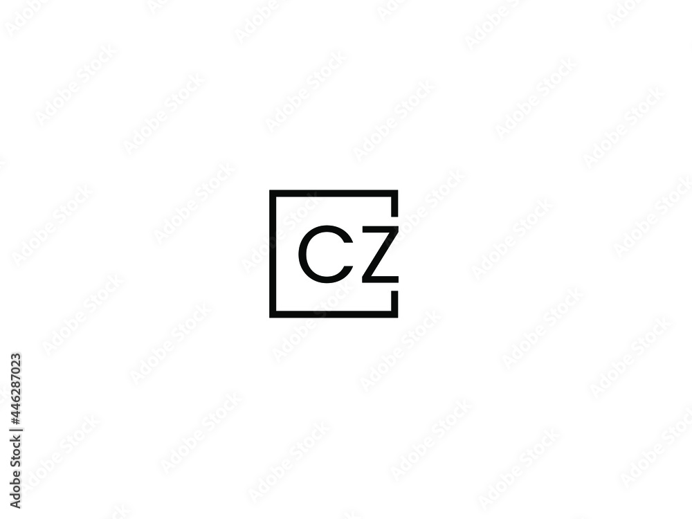 CZ Letter Initial Logo Design Vector Illustration CZ Letter Initial Logo Design Vector Illustration
