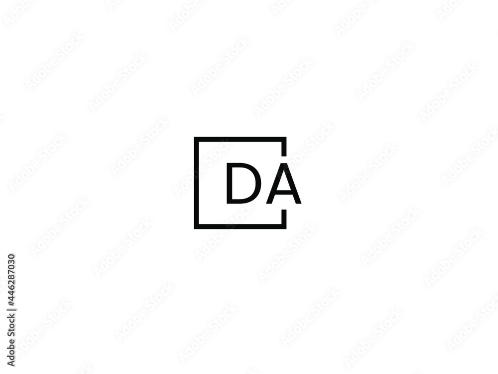 DA Letter Initial Logo Design Vector Illustration DA Letter Initial Logo Design Vector Illustration