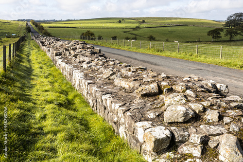 Fototapet Hadrians Wall at Turret 49B near Gilsland, Cumbria UK