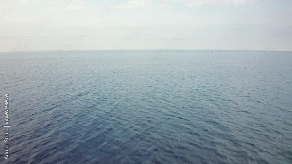 Aerial view of sea surface. Top view of ocean water landscape Aerial view of sea surface. Top view of ocean water landscape