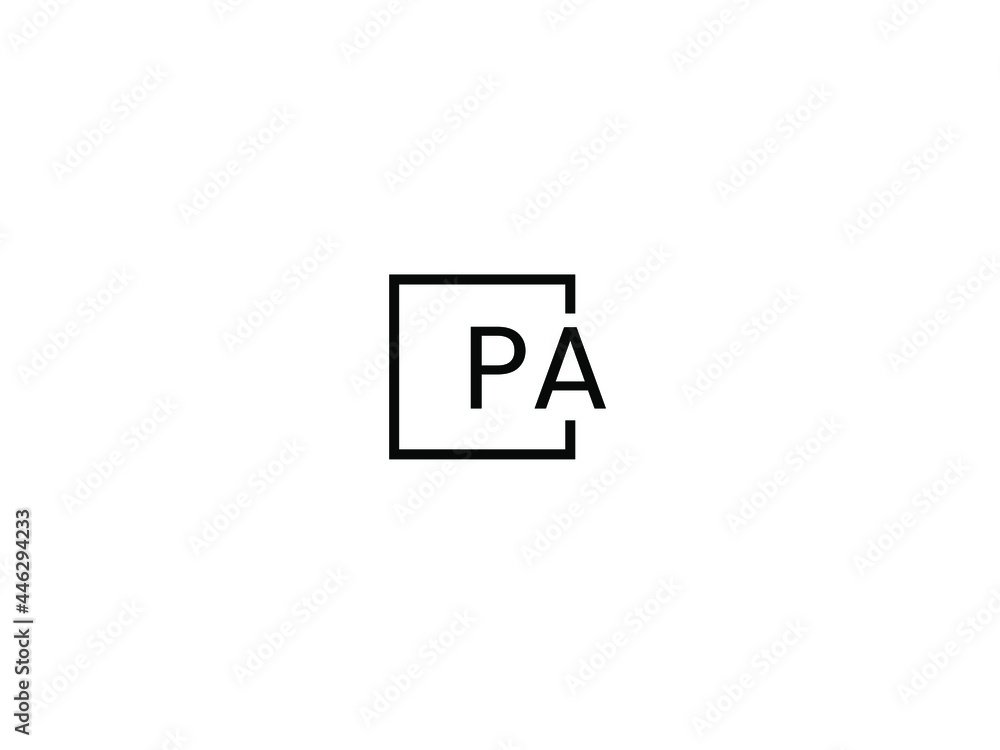 PA Letter Initial Logo Design Vector Illustration PA Letter Initial Logo Design Vector Illustration