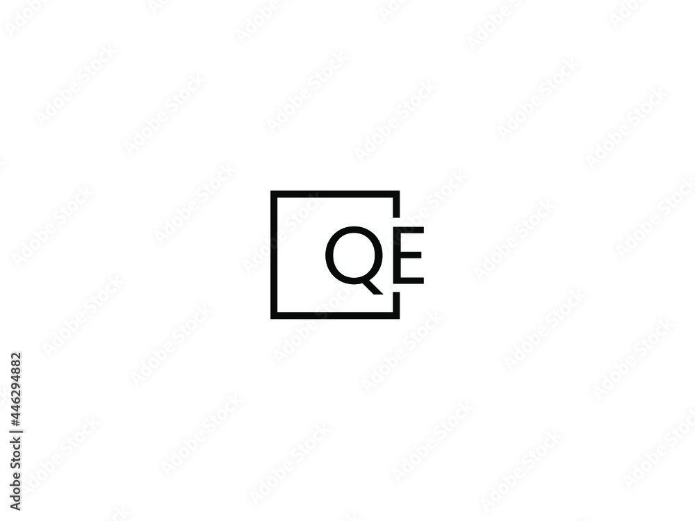 QE Letter Initial Logo Design Vector Illustration QE Letter Initial Logo Design Vector Illustration