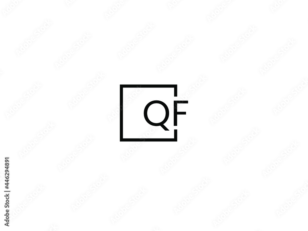 QF Letter Initial Logo Design Vector Illustration QF Letter Initial Logo Design Vector Illustration