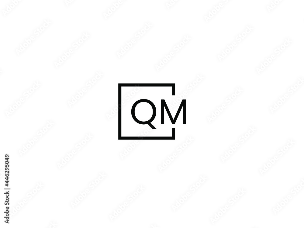 QM Letter Initial Logo Design Vector Illustration QM Letter Initial Logo Design Vector Illustration