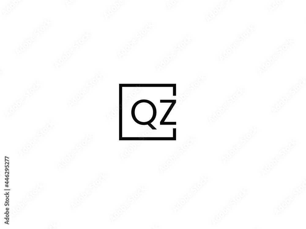 QZ Letter Initial Logo Design Vector Illustration QZ Letter Initial Logo Design Vector Illustration