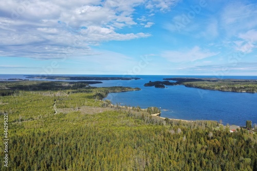 landscape with lake and sky