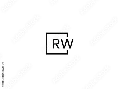 Free Download RW Letter Initial Logo Design Vector Illustration	 - GFXLoad