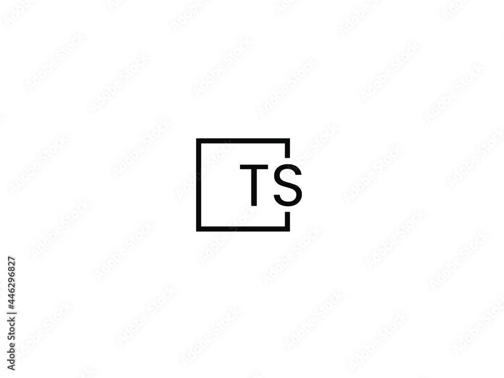 TS Letter Initial Logo Design Vector Illustration TS Letter Initial Logo Design Vector Illustration