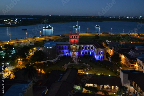Palacio de Gobierno y bahía de Asunción, Paraguay photo