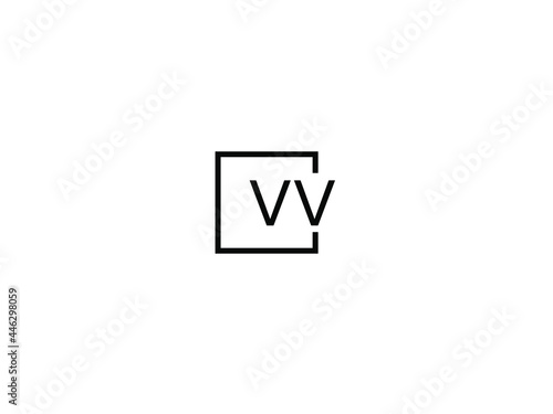 Free Download VV Letter Initial Logo Design Vector Illustration - GFXLoad