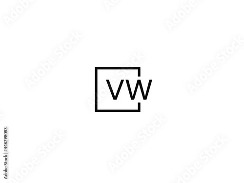 VW Letter Initial Logo Design Vector Illustration