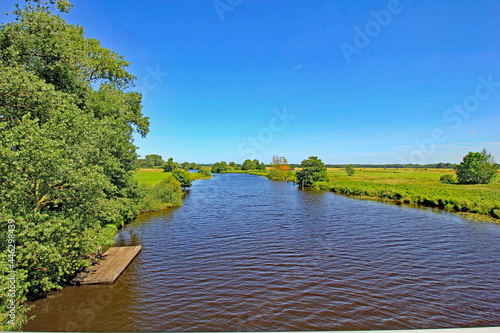 Blick auf die Hamme bei Worpswede (Niedersachsen)
