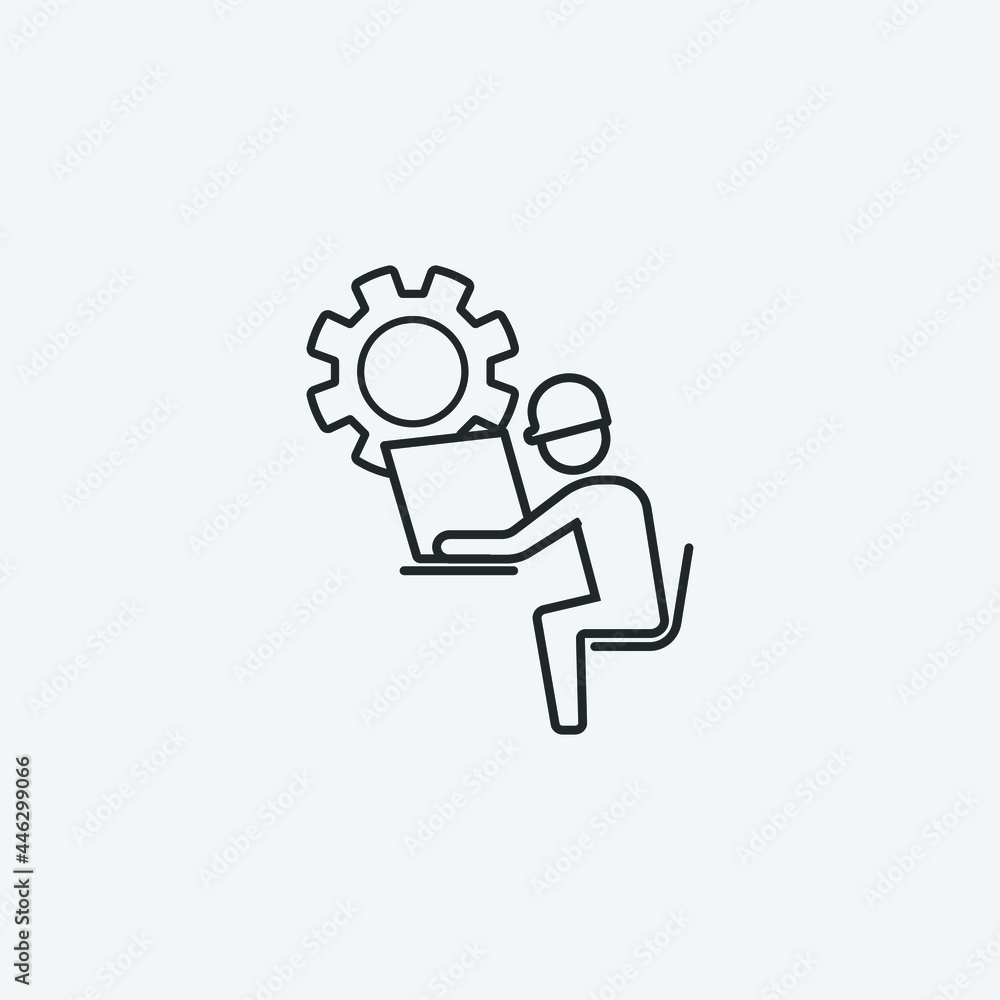 Construction vector icon illustration sign Construction vector icon illustration sign
