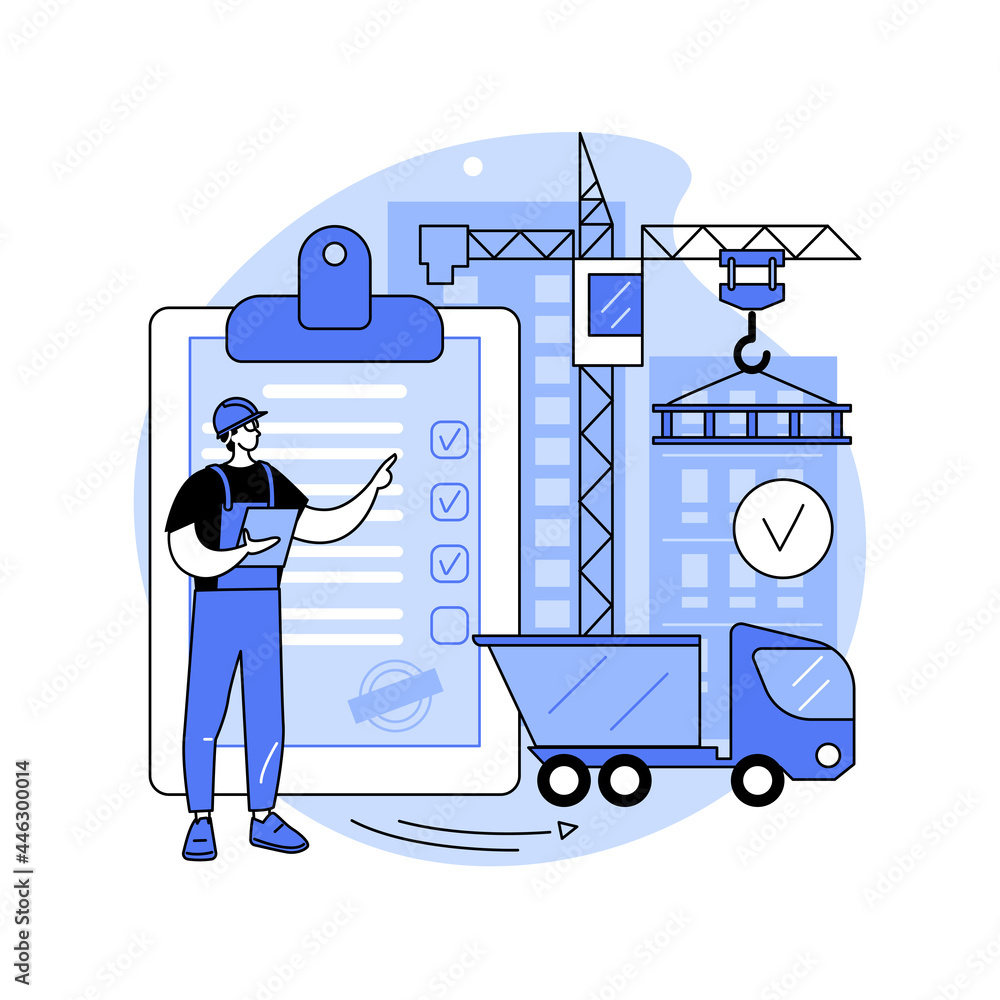 Construction quality control abstract concept vector illustration. Construction quality control abstract concept vector illustration.