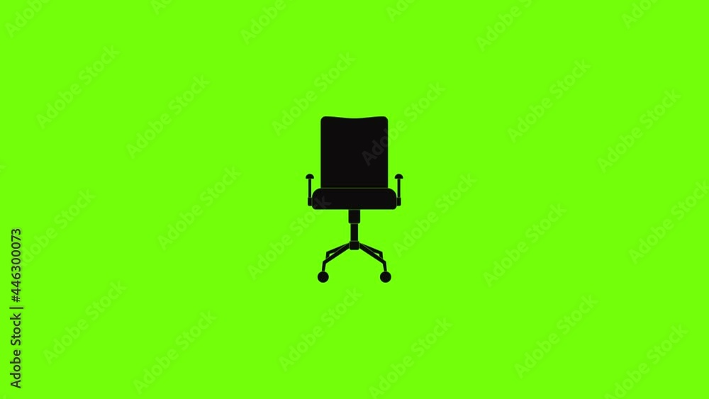 Leather chair icon animation Leather chair icon animation