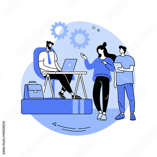 Legal services abstract concept vector illustration.