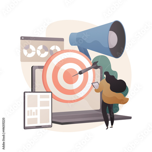 Content marketing abstract concept vector illustration.