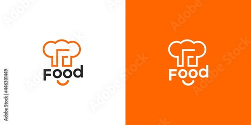 Cool and modern food logo design