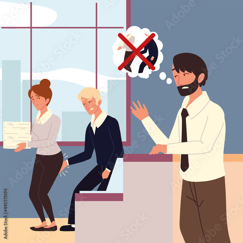 angry male boss workplace harassment