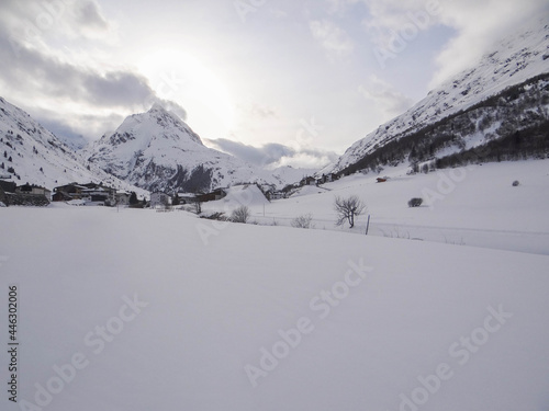 ski resort in the mountains