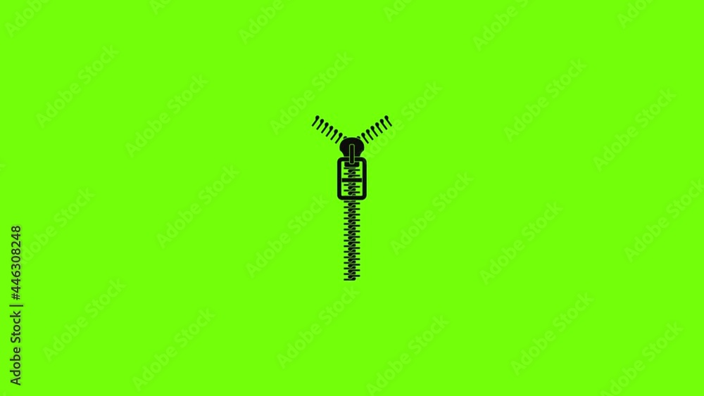 Long zip icon animation Long zip icon animation