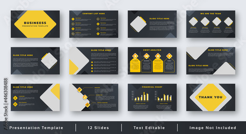 Pitch decks or minimalist presentations slide for business plans and investments