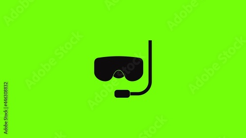 Scuba mask icon animation