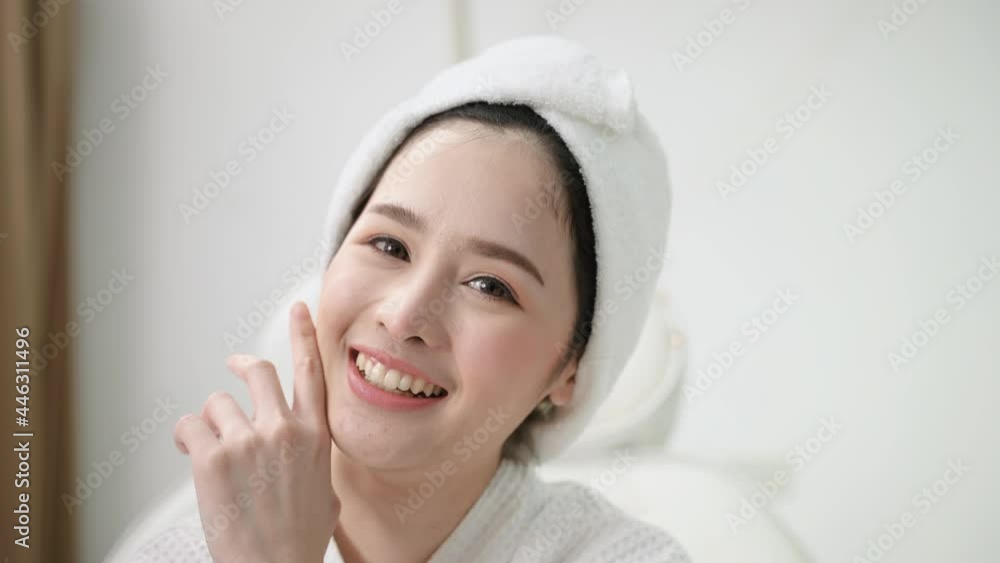 beautiful woman in a beauty clinic is standing smiling
beautiful woman in a beauty clinic is standing smiling
