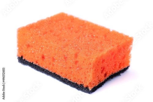 Kitchen sponge asolated on a white background