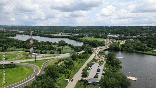 Aerial photo of county park