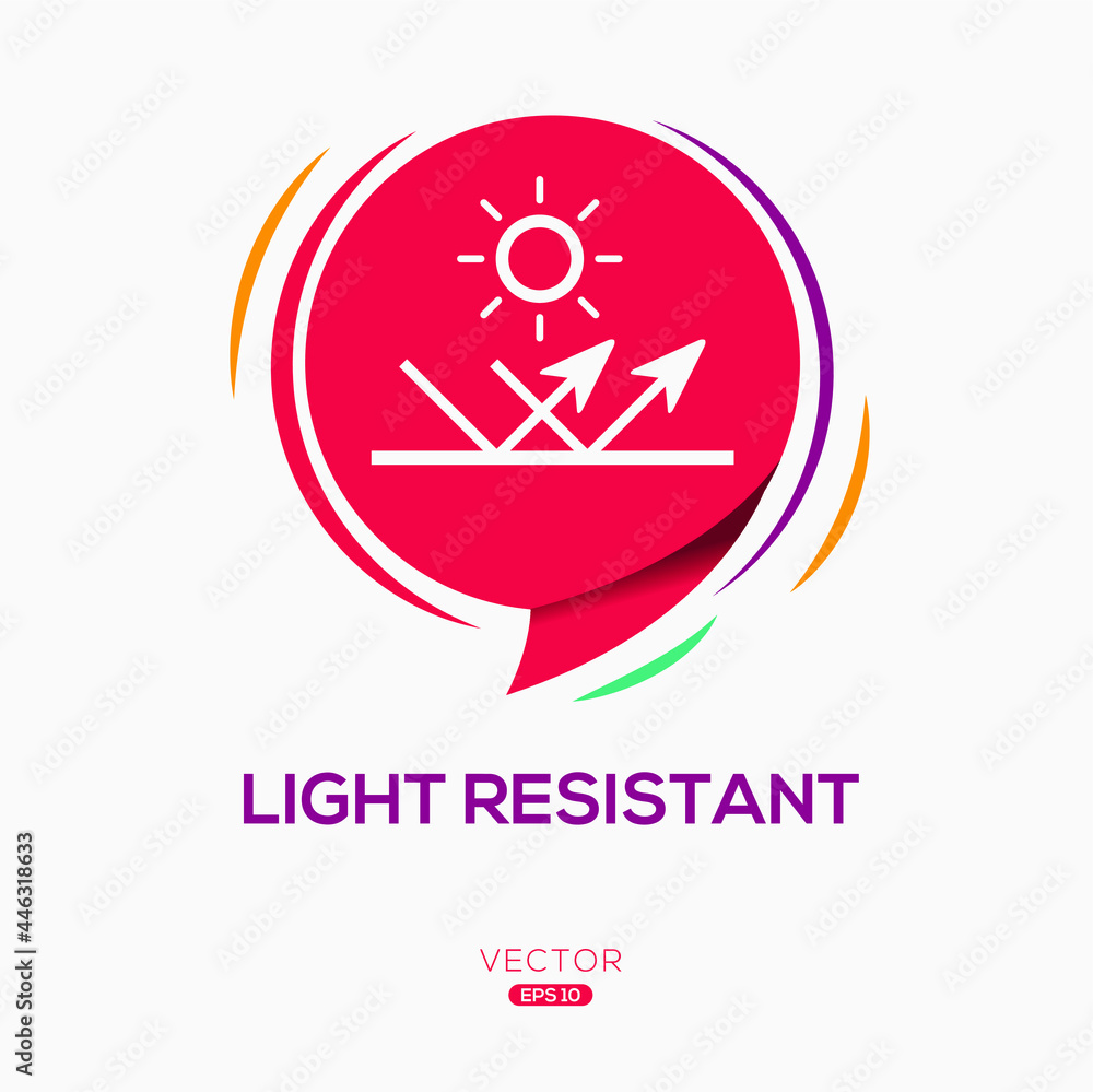 Creative (Light resistant) Icon ,Vector sign. Creative (Light resistant) Icon ,Vector sign.