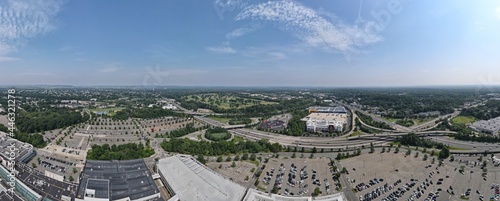 Aerial photo of shopping center