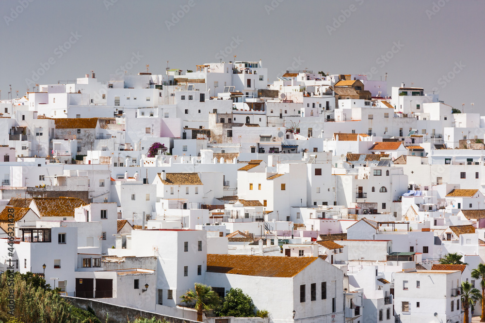 Panoramic view of one of the white villages of southern Spain