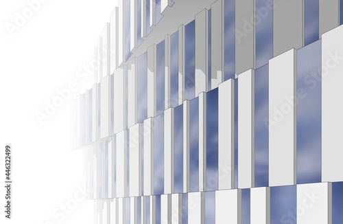 modern architecture building 3d rendering