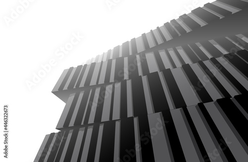 modern architecture building 3d rendering