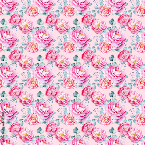 Watercolor Seamless pattern, Floral pattern