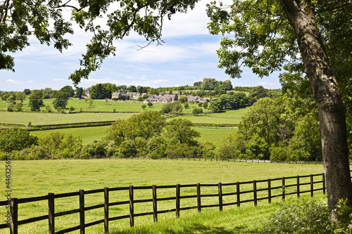 Bilde på lerret The Cotswold village of Yanworth, Gloucestershire UK