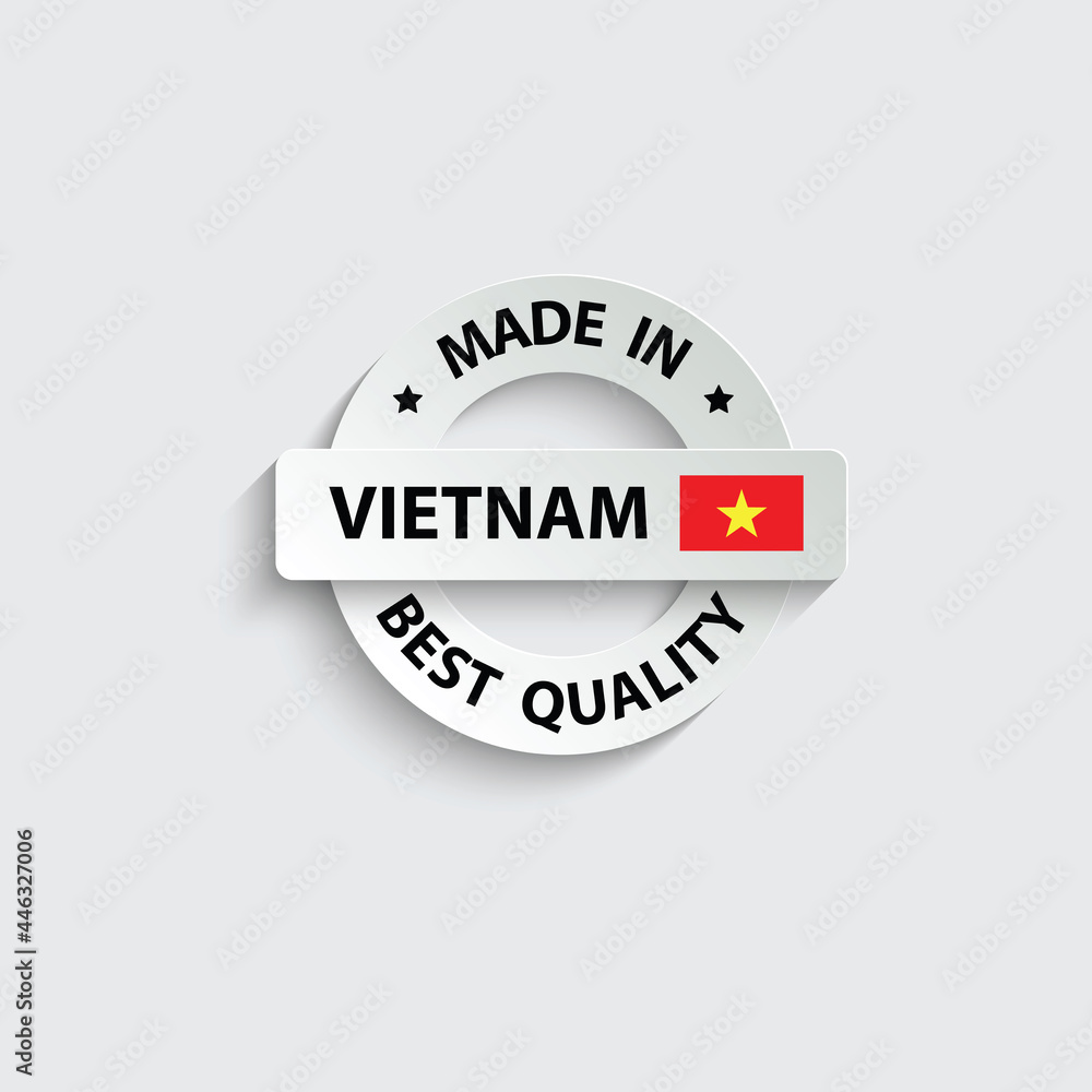 made in Vietnam vector stamp. badge with Vietnam flag made in Vietnam vector stamp. badge with Vietnam flag