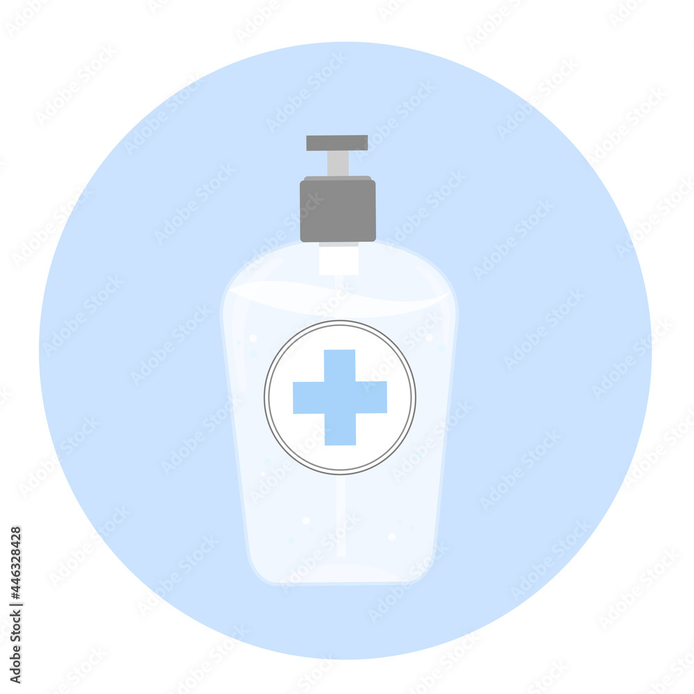 Vector illustration medical antiseptic. Protection from Covid-19. Period of coronavirus or sick. Vector illustration medical antiseptic. Protection from Covid-19. Period of coronavirus or sick.