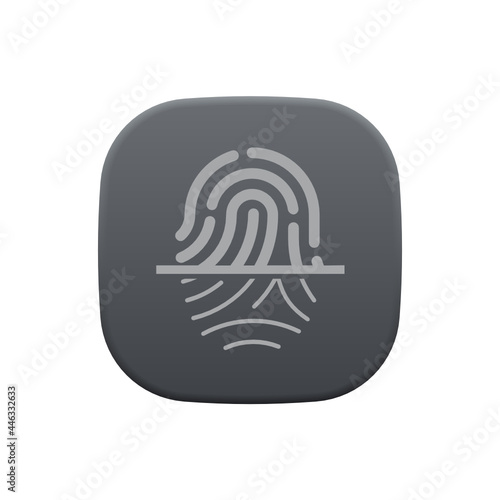 Scan Fingerprint - Sticker