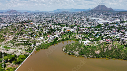 Panoramica aerea de la ciudad de Chihuahua Mexico. Fotografia de dron photo