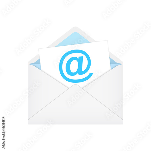 Envelope with email icon
