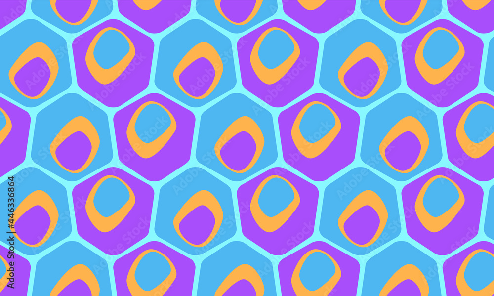 Seamless pastel pattern in 60s style. Wrapping paper pattern. Template for fabric. Stylish background for cards. Blue. Pink. Geometric textile design. Fashionable color combinations. Backdrop. Seamless pastel pattern in 60s style. Wrapping paper pattern. Template for fabric. Stylish background for cards. Blue. Pink. Geometric textile design. Fashionable color combinations. Backdrop.