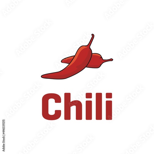 Chili Pepper for cook coking food logo design