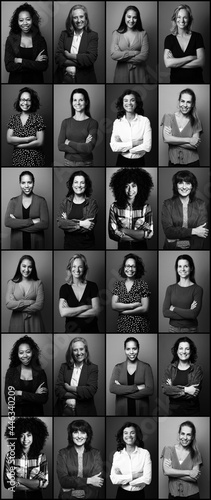 Portraits of 12 beautiful commercial powerfull women