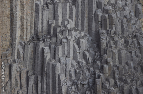 gray volcanic basalt columns textures